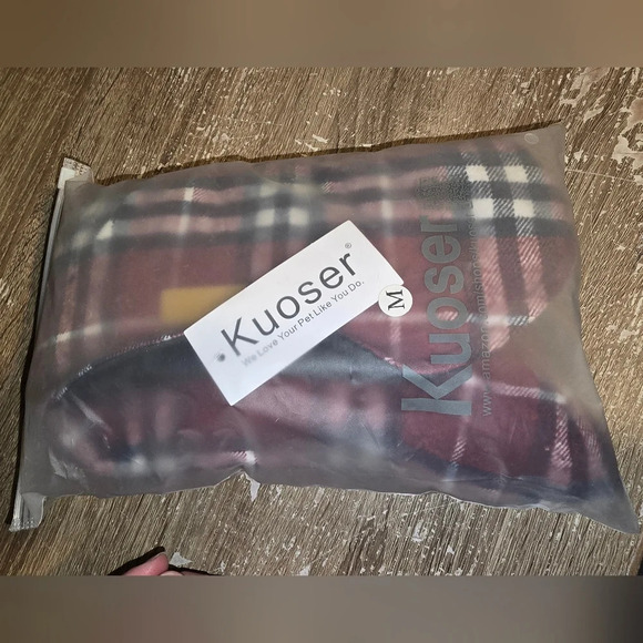 NWT Kuoser Plaid Reversible Winter Dog Coat Cold Weather Quilted Puffy Vest M - Picture 7 of 12